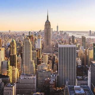 View of Midtown and Downtown Manhattan