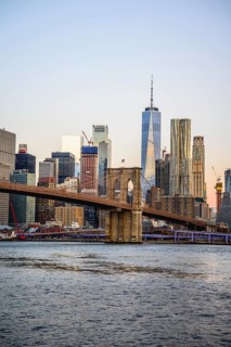 Brooklyn Bridge at sunrise