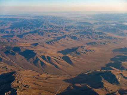 Mountains and valleys