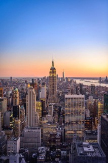 View of Midtown and Downtown Manhattan