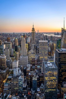 View of Midtown and Downtown Manhattan
