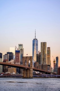 Brooklyn Bridge at sunrise