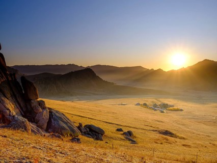 Sunrise in Gorchi Terelj National Park