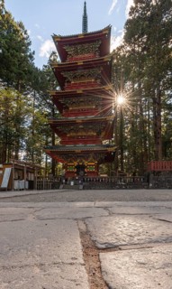 Decorated five-storey pagoda