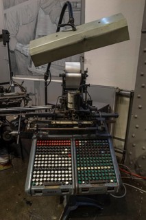 Historical Monotype typesetting machine