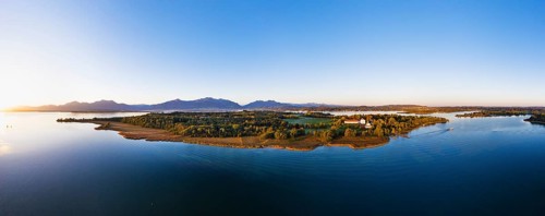 Herrenchiemsee at sunrise