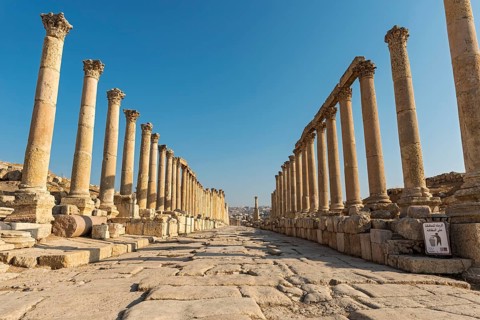 Colonnade of Cardo Maximus street