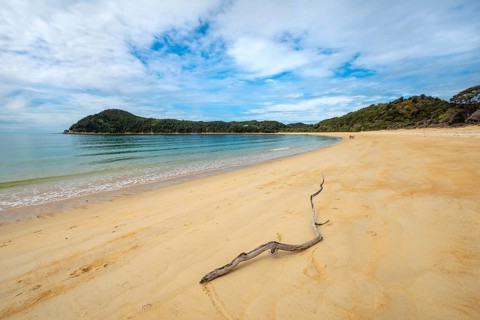 Long sandy beach Anchorage Bay
