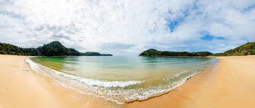 Long sandy beach Anchorage Bay