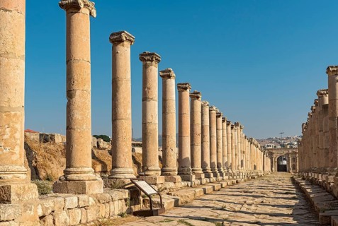North end of Cardo Maximus street