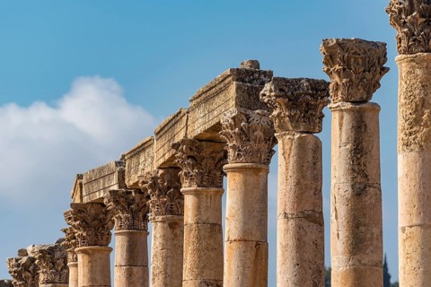 Corinthian Columns of Cardo Maximus street