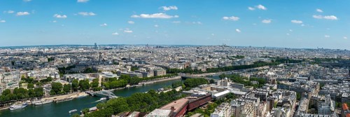 Cityscape with River Seine