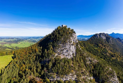 View of hill castle