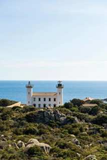 Lighthouse at the south coast of Corsica