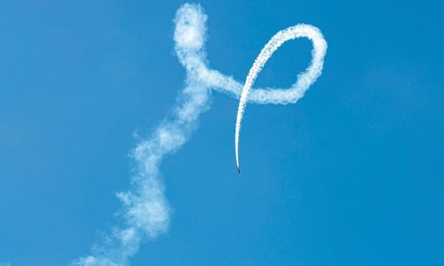 Military aircraft in flight