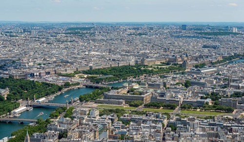 View of the Musee du Louvre
