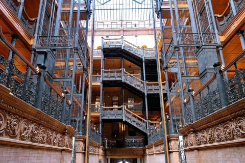 Courtyard with stairs