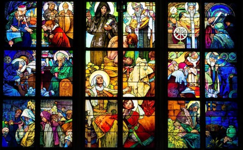 Stained glass windows