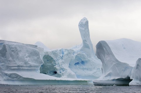 Icebergs near Pleneau Island, Lemaire Channel, Antarctic Peninsula