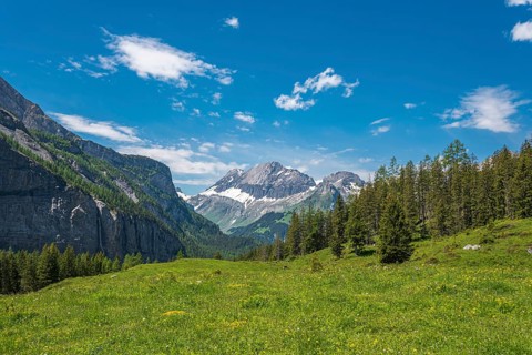 Mountain landscape with the summit of Grosser Lohner