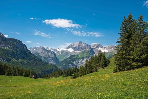 Mountain landscape with the summit of Grosser Lohner