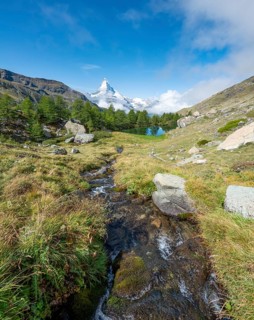 Snow-covered Matterhorn