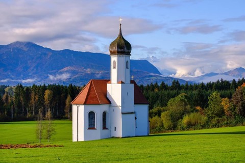 Church St. Johann in Sankt Johannisrain near Penzberg