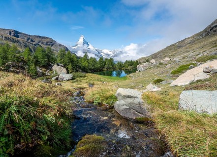 Snow-covered Matterhorn