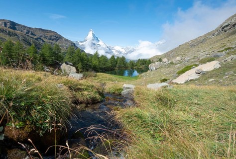 Snow-covered Matterhorn