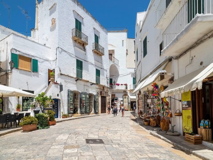 Shopping street through White Old Town