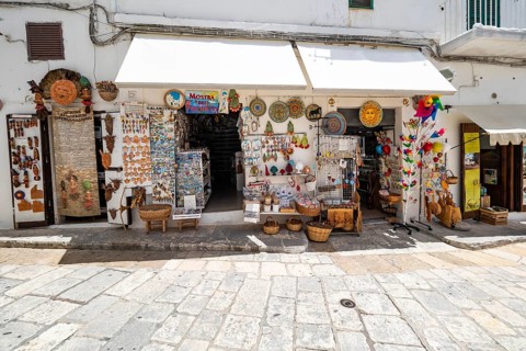 Souvenir shop in the old town