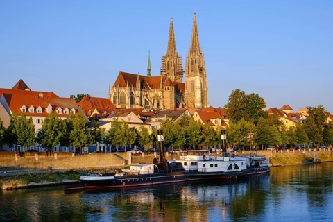 Steamer Ruthof Ersekcsanad on the Danube
