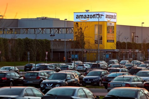 Parking at Amazon Logistics Center
