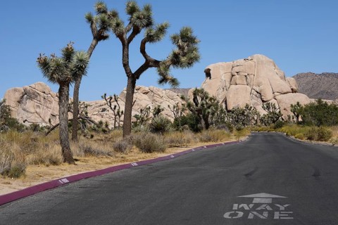 Road in Rocky Landscape