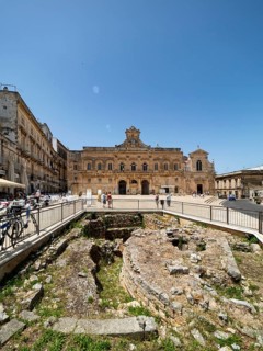 Historical ruins in the old town