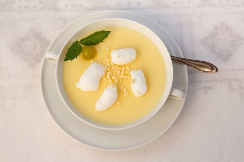 Swabian dessert in dessert bowl