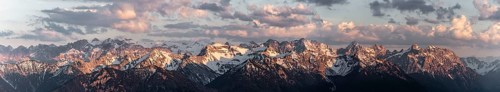 View on Karwendel Mountains and Soierngruppe