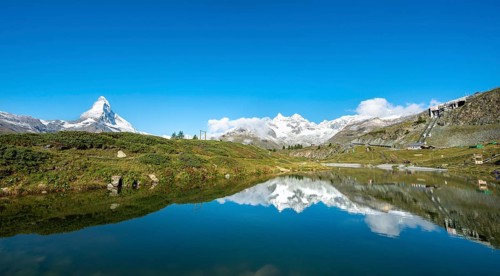 Matterhorn reflected in Lake Leisee