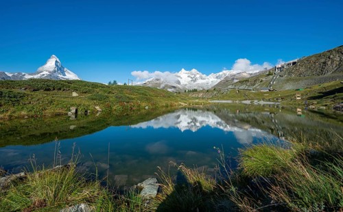 Matterhorn reflected in Lake Leisee
