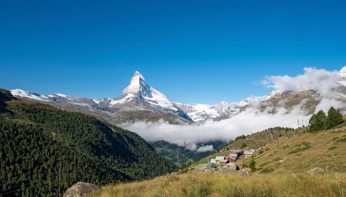 Snow-covered Matterhorn