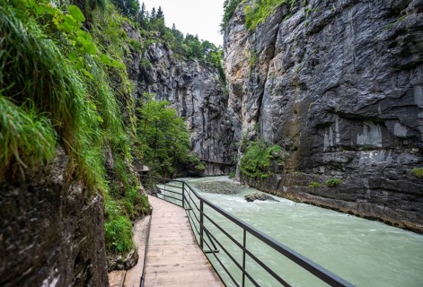 Aare Gorge at Haslital valley or Hasli Valley