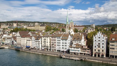Old town with preacher church and university