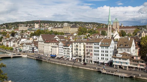 Old town with preacher church and university