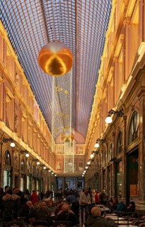Galeries Royales Saint-Hubert with Christmas decoration