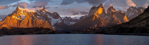 Sunrise over Cuernos del Paine