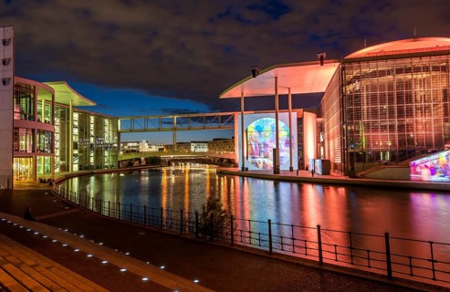 Film projection at the German Bundestag