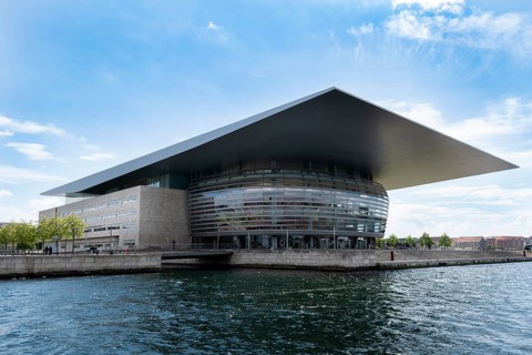 Royal Opera Copenhagen on the island of Holmen
