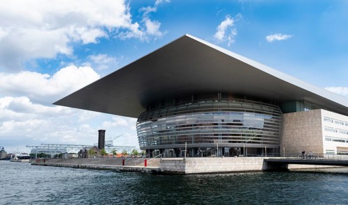 Royal Opera Copenhagen on the island of Holmen