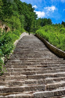 Death stairs in the quarry