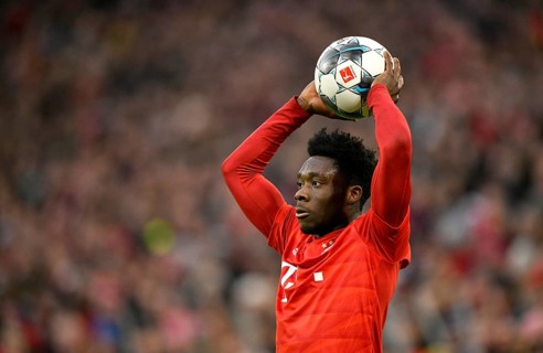 Throw-in by Alphonso Davies